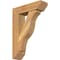 Ekena Millwork Funston Slat Rough Sawn Bracket w/ Offset Brace, Western Red Cedar, 6"W x 20"D x 28"H BKT0604X20X28FST06RWR - alternate 1